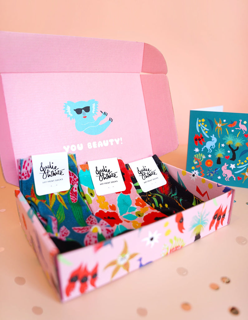Gift Box Set - 3 x pairs socks