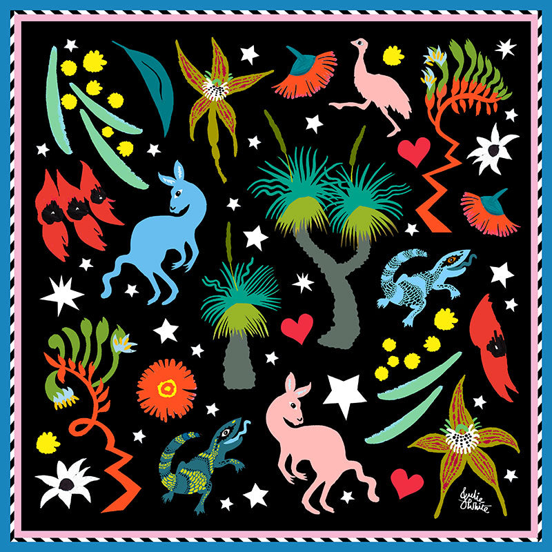 BUSH JAMBOREE - small scarf  ~ NEW